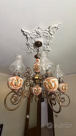 lampadario a bracci vintage