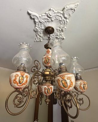 lampadario a bracci vintage