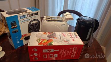 Kit Bollitore,Tostapane,Sandwich toaster,Mandolina
