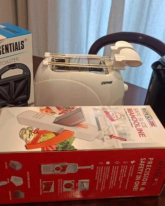Kit Bollitore,Tostapane,Sandwich toaster,Mandolina