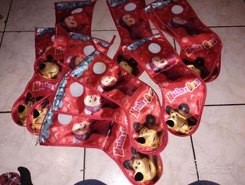 Lotto 10 calze befana Masha e Orso