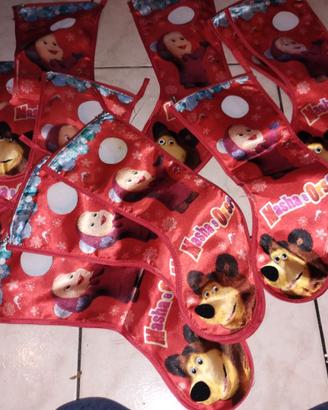 Lotto 10 calze befana Masha e Orso