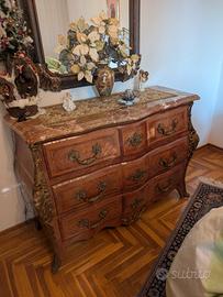 Comò + comodini marmo – stile Luigi XV