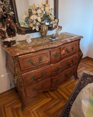 Comò + comodini marmo – stile Luigi XV