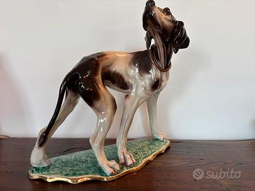 Cane in terracotta smaltato anni 70