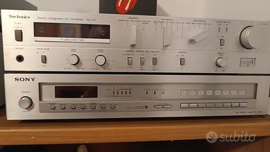 technics e Sony.. amplificatore e sintonizzatore 