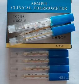 stock 6 termometri clinici ascellari anni 90 nuovi