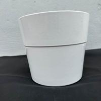Vasetto in ceramica bianco per piante fiori