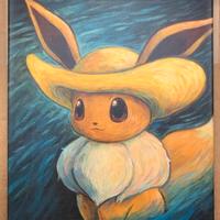 Pokemon x Van Gogh Museum Eevee Canvas S