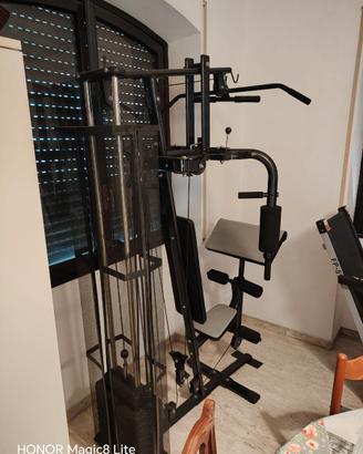 Panche multifunzionalità+tapis roulant e pesi