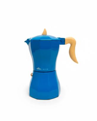 Caffettiera AVON 6 Tazze – Design Pop Blu & Giallo