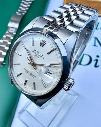 Rolex date acciaio coevo revisionato + jubilee