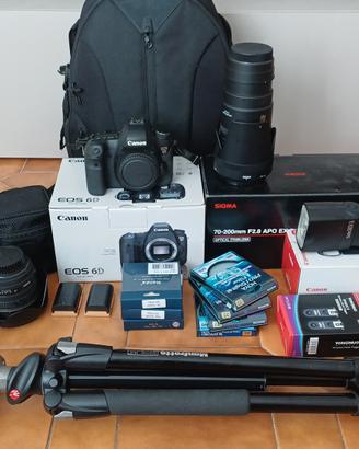 Kit fotografico Canon Full Frame completo - EOS 6D