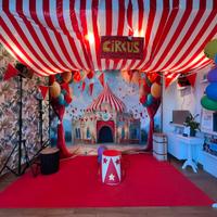 Scenografia carnevale Circus 2x3mt