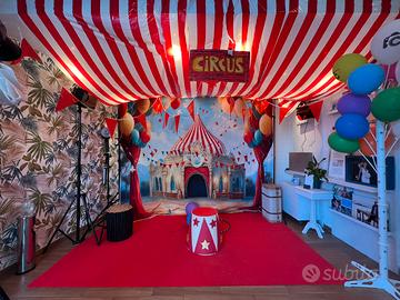 Scenografia carnevale Circus 2x3mt