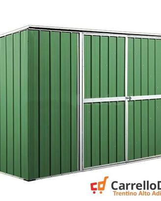 Casetta giardino box in Acciaio 345x186 verde
