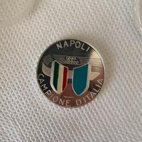 Medaglia argento Napoli calcio 1990