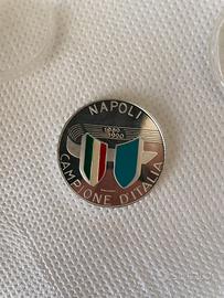Medaglia argento Napoli calcio 1990