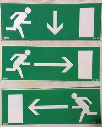 Cartelli emergenza adesivi