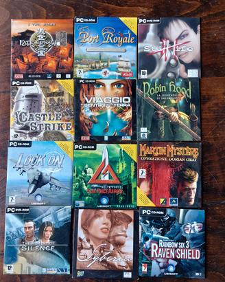 26 giochi pc dvd cd rom vintage 