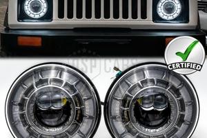 Fari LED per Suzuki Jimny 2 OMOLOGATI Angel Eyes