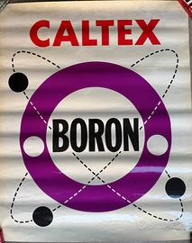 Poster vintage CALTEX BORON ATOMO