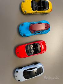 4 Modellini Porsche scala 1/64