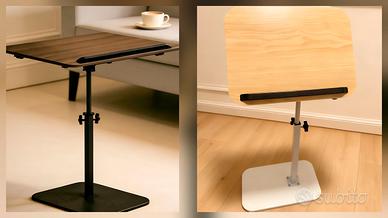 Comodino Tavolino Regolabile pc colazione girevole