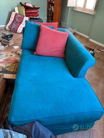 sofà blu turchese 