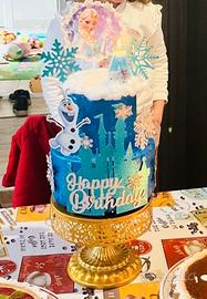 Torta scenografica Frozen