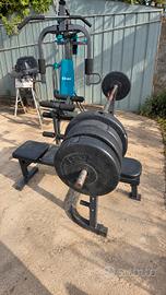 Macchinario da palestra , panca e manubri