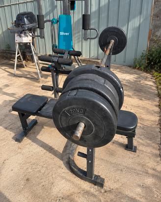 Macchinario da palestra , panca e manubri