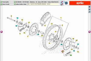 Corona Aprilia Enduro RX 50 AP8207078