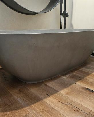 vasca freestanding design OMNITECH grigio cemento