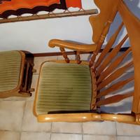 Sedia a dondolo più dondolo per gambe