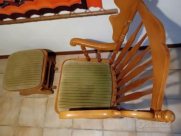 Sedia a dondolo più dondolo per gambe