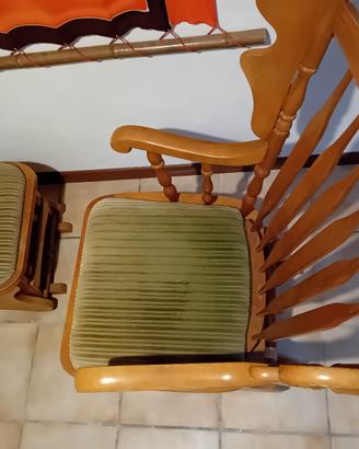 Sedia a dondolo più dondolo per gambe