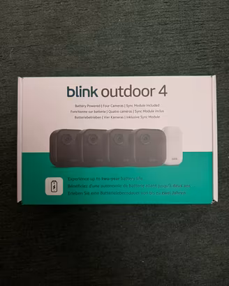 Blink Outdoor 4 4 videocamere , Sync Module, nuovo