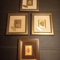 Quadri foglia Oro 23 carati creazioni d'arte Ar.Co