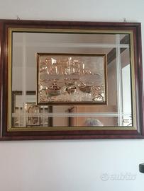 quadro argento bassorilievo 