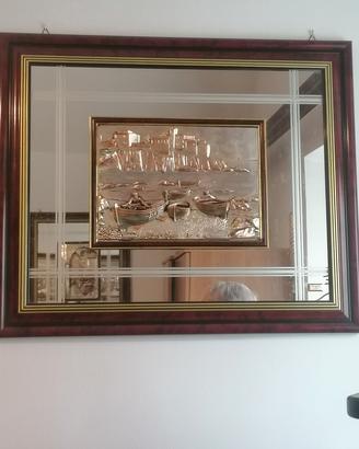 quadro argento bassorilievo 