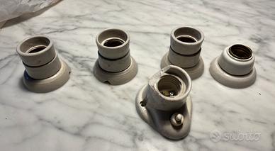 portalampada in ceramica vintage