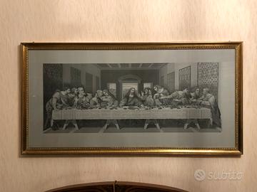 Quadro "Ultima cena" in tessuto