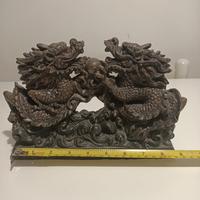 Coppia di Draghi in bronzo 龍