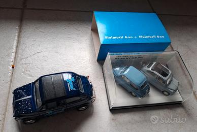 3 modellini auto Fiat 600 Brumm e Fiat 500 Baci