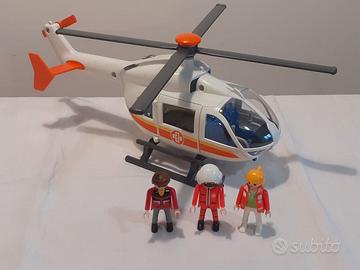 Playmobil elicottero e personaggi