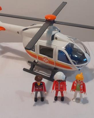 Playmobil elicottero e personaggi
