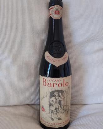 Vino Barolo 1958 Bertolino bottiglia vintage