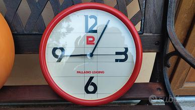 Orologio da parete Palladio Leasing vintage rosso