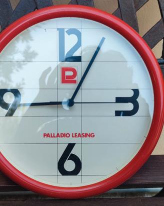 Orologio da parete Palladio Leasing vintage rosso